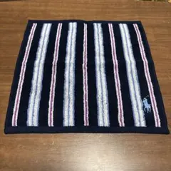 【new】Ralph Lauren ストライプタオルハンカチ