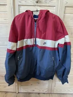 【古着】Nike ナイロンジャケット 赤/紺/白
