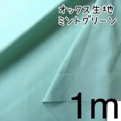 1m オックス無地 ミントグリーン 33 生地　布　単色　オシャレ