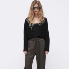 ZARA ショート丈　カーディガン