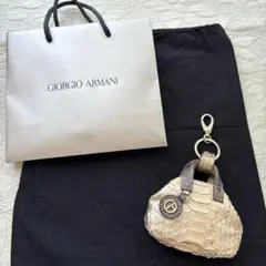 希少♡GIORGIO ARMANI アルマーニ ロゴ パイソン レザー バッグ - メルカリ