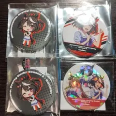 ウマ娘 キタサンブラック 4点セット ラウンドワン 缶バッジ