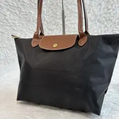 美品✨ロンシャン プリアージュ ナイロン トートバッグ ブラック