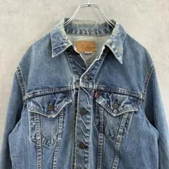 70s Levi's 70505 4thデニムジャケット布ケアタグ40〜42相当