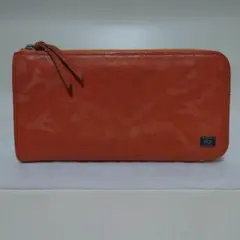 PORTER 吉田カバン L字ファスナー財布 オレンジ 迷彩柄 - メルカリ