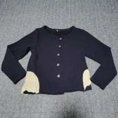 カーディガン　長袖　110cm　ネイビー