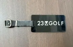 23区GOLF ネームプレート ゴルフバッグ ネームタグ オンワード ゴルフ 黒