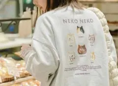 PUBLUX パブリュクス　ねこねこ食パン　スウェット