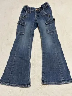 GEORGIA LOVE ジョージアラブデニム フレアパンツ カーゴポケット付き