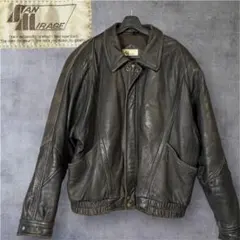 80s-90s SAN MIRAGE 羊革 A-2 フライトジャケット L相当