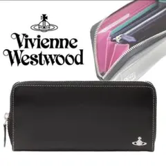 ヴィヴィアンウエストウッド  トリニティカラー ラウンドファスナー長財布