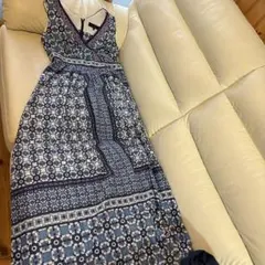 SeaNewYorkフラワープリント ノースリーブ ロングワンピース - メルカリ