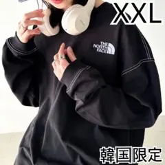 XXL＊ブラック　黒＊エッセンシャル＊韓国限定　ノースフェイス　ホワイトレーベル