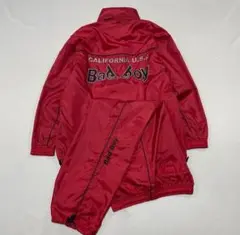 Bad Boy レッド ナイロンジャケット