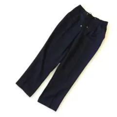 美品　エニィファム　ドローストリングテーパードパンツ　ブラック　オンワード樫山