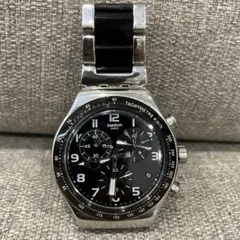 2026年最新】swatch 文字盤カラー：ブラック メンズ 腕時計(クォーツ 