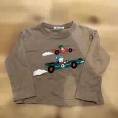 ファミリア　長袖　90 familiar 長袖Tシャツ 90 働く車 刺繍 トラック 青 ファミリア - メルカリ