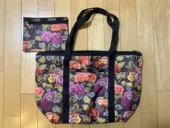 レスポートサック☆トートバッグとポーチセット シュガープラム柄