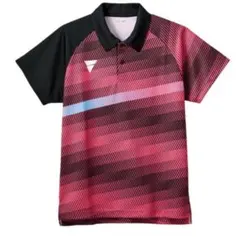 卓球　ウェア　VICTAS V-GS305 ピンク XL 襟付き