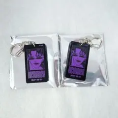 カグラバチ ブラックアクリルキーホルダー 座村清一