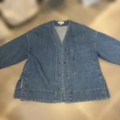 COS ノーカラーデニムジャケット