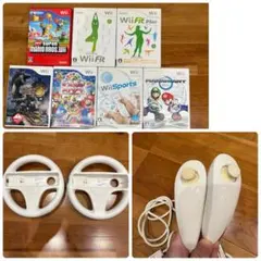 wii ソフト　ハンドル　ヌンチャクセット