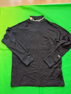 Champion モックネックシャツ L ネイビー 中古品