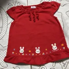 美品♡ミキハウス♡ 赤いチュニック トップス♡100