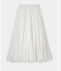 Cotton Tiered skirt ローブブランのサムネイル