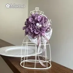 ✳️数限定✳️蝶々レース♪上品モーブダリア❁コサージュハンドメイド卒業式入学式卒園式