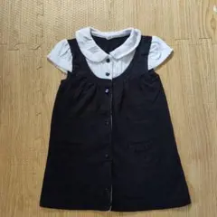 ベビー ワンピース 90cm ブラック ホワイトのサムネイル