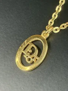 ✅ Christian Dior ディオール ネックレス ロゴ ゴールド　傷あり