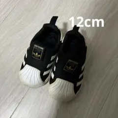 adidas ベビーシューズ スリッポン ブラック