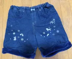 メゾピアノ裏起毛ユニコーンショートパンツ140