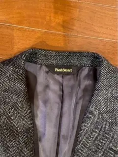 極美品】paul stuart 背抜き テーラードジャケット ネイビー 46L 
