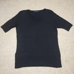 黒Vネック　Sサイズ　半袖カットソーのサムネイル