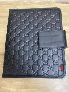 美品】 GUCCI グッチ iPadケース シマ ブラック レザー - メルカリ