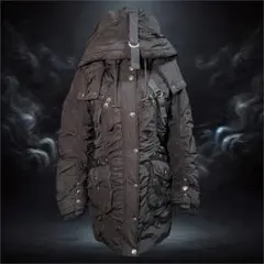 【y2k】SKIPPERS DAUGHTER ギミック ダウン コート ブラック