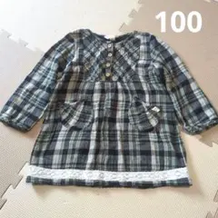 CHICKA CHICKA BOOM BOOM ガーゼチュニック 100cm