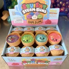 【新品未使用】Squishy Bun 肉まんスクイーズ 水色 ラメ