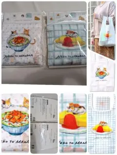 ねことまんま　エコバッグ　2個セット売り