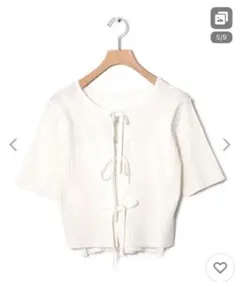 〔新品未使用〕wcloset 前後2way リブニットアンサンブル　キャミソールのサムネイル