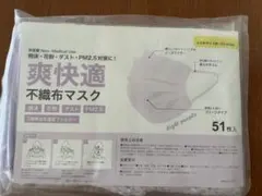 新品未使用！不織布マスク 小さめサイズ51枚入