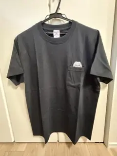 【新品未使用】 ヨッシースタンプ うさぎ100% ポケット刺繍 Tシャツ M 黒