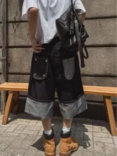韓国 60% 2plan バックポケットバミューダパンツ