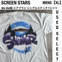 【US古着】90s USA製 エアブラシ Tシャツ XL シングルステッチ一点物