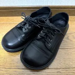 merlot プレーントゥレースアップシューズ ブラック Lのサムネイル