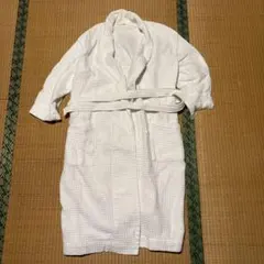 無印良品 ホワイト ワッフル生地 バスローブ Mサイズ