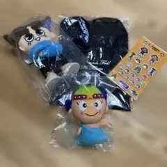 ぬいぐるみ マスコット 2種セット ステッカー付き