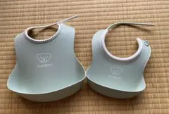 【のーさ様専用】BABYBJÖRN ベビースタイ 2枚セット パウダーグリーン